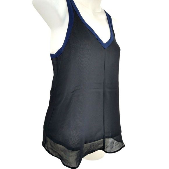 Silence+Noise Semi-Sheer Criss-Crossed Tank Top - XS - Picture 4 of 15